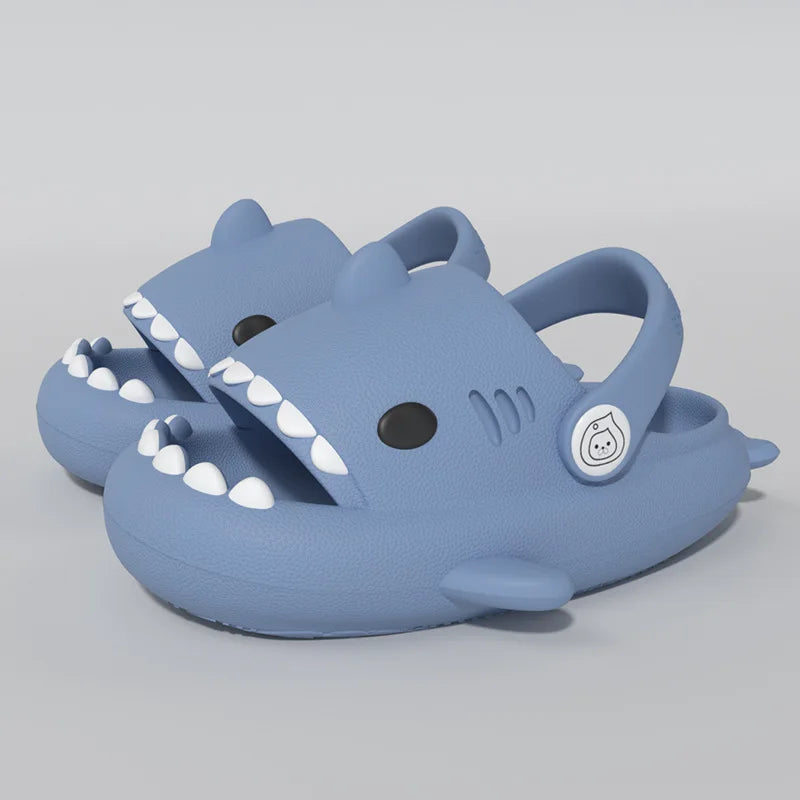 Pallene Lovely Kids Shark Slippers Fashion Baby Cartoon Slippers Girls Boys Home Non-slip Sandals Children Outdoor Beach Slides
