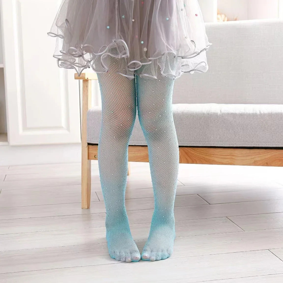 Fishing Net Stockings for Baby Girls Cute Large Bow Lolita Pantyhose Fad Sexy Black Hollow Mesh Nylon Tights Children's Leggings