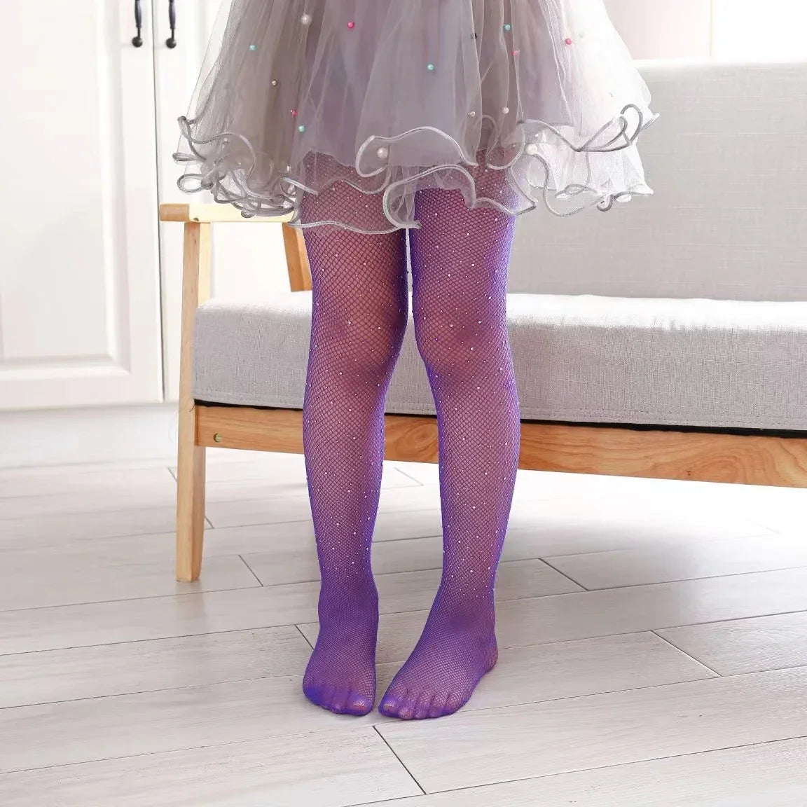 Fishing Net Stockings for Baby Girls Cute Large Bow Lolita Pantyhose Fad Sexy Black Hollow Mesh Nylon Tights Children's Leggings