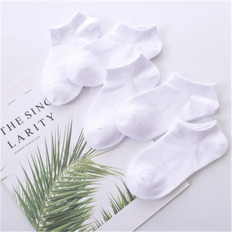 5 Pairs/Lot Children Socks Boy Girl Baby Fashion Cotton Solid Wild Soft Cozy Breathable For 1-12Y Summer Kids Casual Mesh Socks